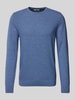 s.Oliver RED LABEL Regular Fit Strickpullover aus reiner Baumwolle mit Strukturmix Royal