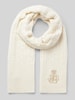 Lauren Ralph Lauren Schal mit Woll-Anteil und Zopfmuster Offwhite