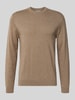 Casual Friday Regular fit gebreide pullover met kasjmier, model 'Halfdan' Beige