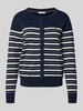 Tommy Hilfiger Regular fit gebreid jack van katoenmix Marineblauw