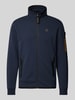 PME Legend Sweatjack met opstaande kraag Marineblauw