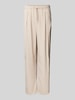 REVIEW Tailored Fit Stoffhose mit Bundfalten Beige