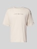 Tommy Hilfiger Relaxed Fit T-Shirt aus reiner Baumwolle Offwhite Melange