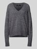 Weekend Max Mara Strickpullover in Melange-Optik Mittelgrau Melange