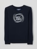 Jack & Jones Sweatshirt van katoenmix, model 'Luca' Marineblauw