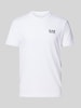 EA7 Emporio Armani T-shirt z nadrukiem z logo Biały