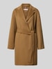 Tommy Hilfiger Płaszcz o kroju regular fit z mieszanki wełny  Beżowy
