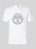 Napapijri T-Shirt mit Label-Print Weiss