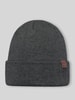 Barts Beanie mit Umschlagabschluss aus Viskosemix Anthrazit