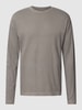 Drykorn Longsleeve im unifarbenen Design Modell 'NOVAK' Stein
