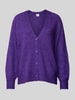 ICHI Gebreide cardigan met V-hals, model 'Kamara' Violet