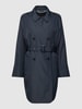 Geox Trenchcoat met schouderpatten, model 'SOLEIL' Donkerblauw