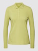 Montego Shirt met lange mouwen met polokraag Groen