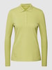 Montego Longsleeve mit Polokragen Gruen