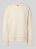 Pieces Oversized Strickpullover mit Crew Neck Modell 'ORLY' Sand