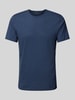 Knowledge Cotton Apparel T-Shirt mit Label-Detail Rauchblau Melange