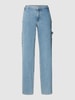 REVIEW Relaxed Fit Jeans mit High Waist Hellblau
