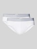 Hanro Slip mit Label-Details im 2er-Pack Weiss