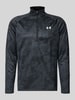 Under Armour Regular fit shirt met lange mouwen en ritssluiting, model 'Tech' Zwart