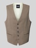 BOSS Gilet met paspelzakken, model 'Jasper' Beige