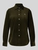 Polo Ralph Lauren Overhemdblouse met labelstitching Olijfgroen