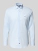 Tommy Hilfiger Tailored Koszula biznesowa o kroju slim fit z kołnierzykiem typu kent Błękitny