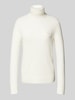 Liu Jo White Gebreide pullover met labelstitching Offwhite