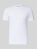 GUESS t-shirt z logo i okrągłym dekoltem Biały