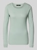 Vero Moda  Strickpullover aus reiner Baumwolle mit Rundhalsausschnitt Modell 'CARE' Schilf