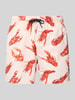 Jack & Jones Regular Fit Badeshorts mit Gesäßtasche Modell 'MAUI' Offwhite