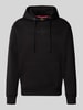 Alpha Industries Bluza z kapturem o kroju relaxed fit z mieszanki bawełny z detalem z logo Czarny