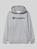 CHAMPION Hoodie mit Kapuze Mittelgrau Melange