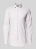 BOSS Slim Fit Businesshemd aus Baumwoll-Mix Modell 'H-HANK-SP' Sand