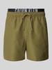 Calvin Klein Underwear Zwembroek met labelprint Olijfgroen