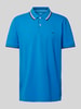 Fynch-Hatton Regular Fit Poloshirt mit Kontraststreifen Royal