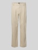 BOSS Orange Regular fit corduroy broek van katoenmix Beige