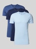 Polo Ralph Lauren Underwear T-shirt met geribde ronde hals in een set van 3 stuks Bleu