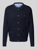 Fynch-Hatton Cardigan mit Zopfmuster Marine