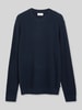 s.Oliver RED LABEL Pullover mit Strukturstrickoptik aus reiner Baumwolle Marine