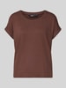 ONLY Regular Fit T-Shirt aus Viskose-Mix Modell 'MOSTER' Rostrot