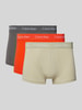 Calvin Klein Underwear Boxershort met elastische band met logo in een set van 3 stuks Oranje