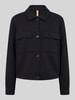 Soyaconcept Regular Fit Cardigan aus Modal-Mix mit klassischem Kragen Black