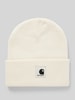 Carhartt Work In Progress Beanie mit Label-Patch Modell 'ASHLEY' Offwhite