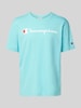 CHAMPION T-Shirt mit Label-Print Aqua