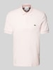 Lacoste Regular fit poloshirt met labeldetail Lichtroze