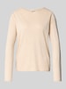 s.Oliver RED LABEL Regular Fit Strickpullover aus Baumwoll-Viskose-Mix Beige