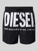 Diesel Badehose mit elastischem Bund Modell 'KEN' BLACK