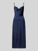 Vila Maxikleid mit Wasserfall-Ausschnitt Modell 'RAVENNA' Marine