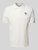 Lacoste Poloshirt met labelprint, model 'Piquet' Wit