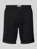 Jack & Jones Regular Fit Bermudas mit Eingrifftaschen Modell 'IBOWIE' Black